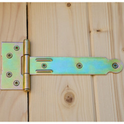 Abri 6,16m² en bois massif avec toit en plaques ondulées HABRITA