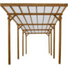 Carport en bois traité et teinté 22,8m² monopente - Gardy Shelter