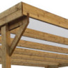 Carport en bois traité autoclave 24,43m² monopente - Gardy Shelter