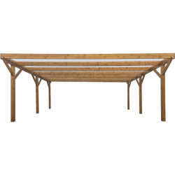 Carport en bois traité autoclave 24,43m² monopente - Gardy Shelter