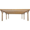 Carport en bois traité autoclave 24,43m² monopente - Gardy Shelter