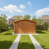 Garage en bois traité fongicide 40mm 370x550cm - Gardy Shelter