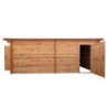 Garage en bois traité fongicide 40mm 370x550cm - Gardy Shelter