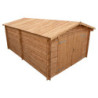 Garage en bois traité fongicide 40mm 370x550cm - Gardy Shelter