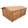 Garage en bois traité fongicide 40mm 370x550cm - Gardy Shelter