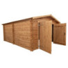 Garage en bois traité fongicide 40mm 370x550cm - Gardy Shelter