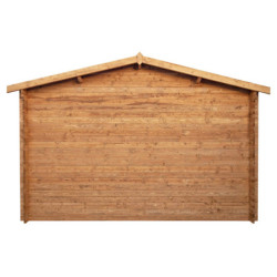 Garage en bois traité fongicide 40mm 370x550cm - Gardy Shelter