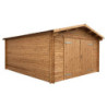 Garage en bois traité insecticide 40mm 398x498cm - Gardy Shelter
