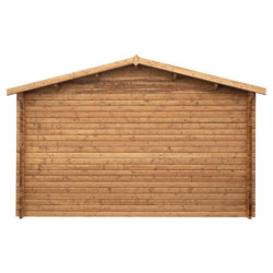 Garage en bois traité insecticide 40mm 398x498cm - Gardy Shelter