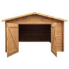 Garage en bois traité insecticide 40mm 398x498cm - Gardy Shelter