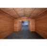 Garage en bois traité insecticide 40mm 398x498cm - Gardy Shelter