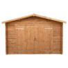 Garage en bois traité fongicide 28mm 370x550cm - Gardy Shelter