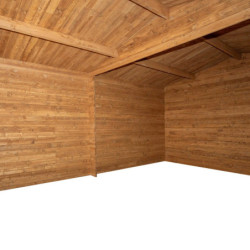 Garage en bois traité fongicide 28mm 370x550cm - Gardy Shelter