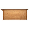 Garage en bois traité fongicide 28mm 398x498cm - Gardy Shelter