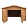 Garage en bois traité fongicide 28mm 398x498cm - Gardy Shelter