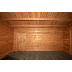 Garage en bois traité fongicide 28mm 398x498cm - Gardy Shelter