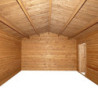Garage en bois traité fongicide 28mm 398x498cm - Gardy Shelter