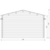 Garage en bois traité fongicide 28mm 398x498cm - Gardy Shelter