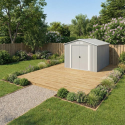 Fondation en bois 20m2 pour pose facile et rapide d'un abri de jardin