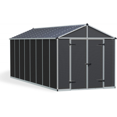 Abri de jardin 227x602cm en polycarbonate RUBICON Canopia-Palram
