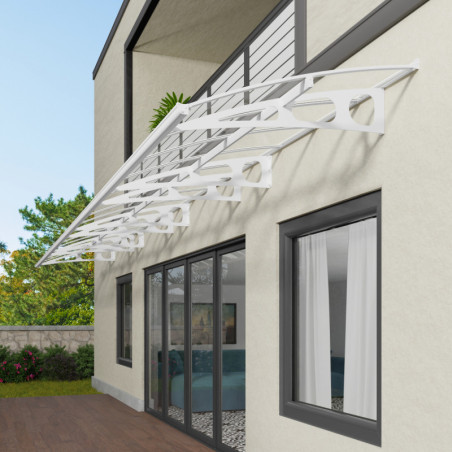 Marquise d'entrée en acrylique 3mm Bordeaux™ 8920 Palram Canopia