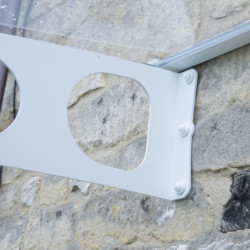 Marquise d'entrée en acrylique 3mm Bordeaux™ 8920 Palram Canopia