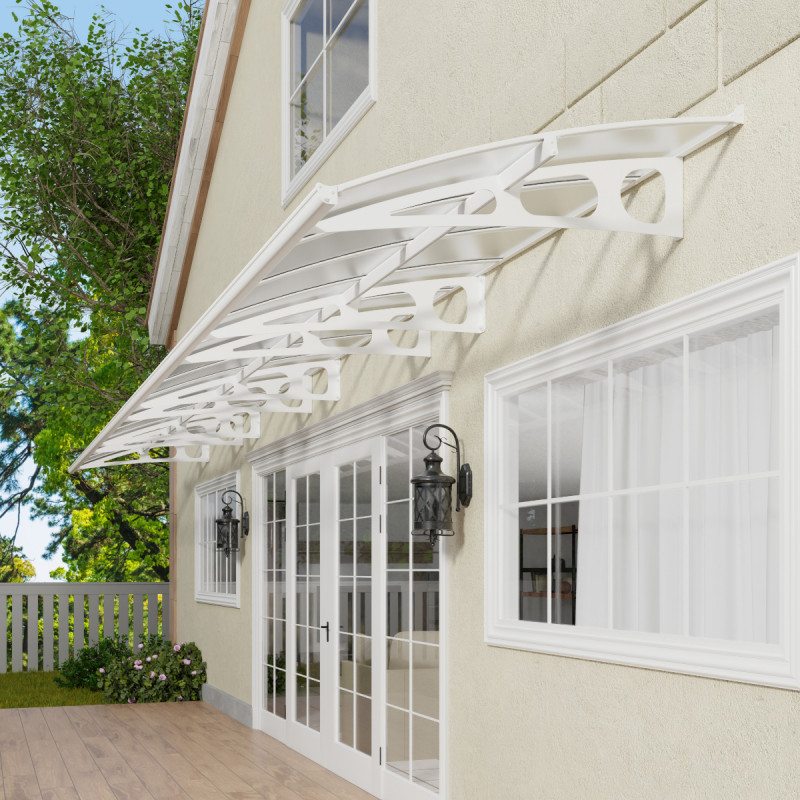 Marquise d'entrée en polycarbonate Bordeaux™ 8920 Palram Canopia