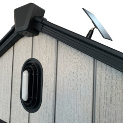 Eclairage et ventilation autonome solaire pour abri Docker Jobu