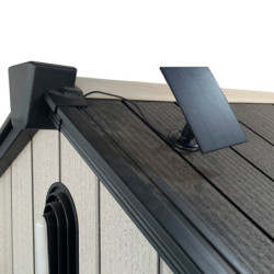 Eclairage et ventilation autonome solaire pour abri Docker Jobu