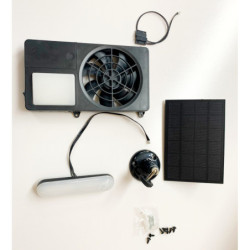 Eclairage et ventilation autonome solaire pour abri Docker Jobu