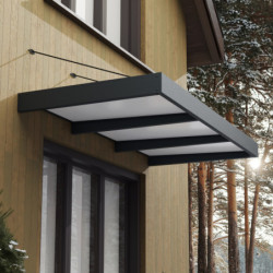 Marquise porte d'entrée en acrylique blanc Sophia™ 3000 - Canopia