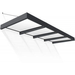 Marquise porte d'entrée en acrylique blanc Sophia™ 4000 - Canopia