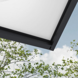 Marquise porte d'entrée en acrylique blanc Sophia™ 4000 - Canopia