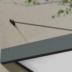 Marquise porte d'entrée en acrylique blanc Sophia™ 4000 - Canopia