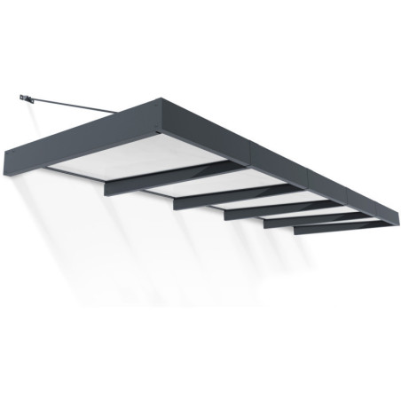 Marquise porte d'entrée en acrylique blanc Sophia™ 5000 - Canopia
