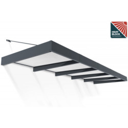 Marquise porte d'entrée en acrylique blanc Sophia™ 5000 - Canopia