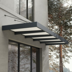 Marquise porte d'entrée en acrylique blanc Sophia™ 5000 - Canopia