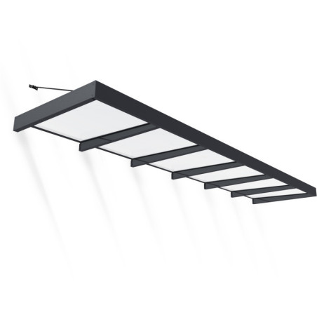 Marquise porte d'entrée en acrylique blanc Sophia™ 6000 - Canopia