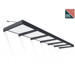 Marquise porte d'entrée en acrylique blanc Sophia™ 6000 - Canopia