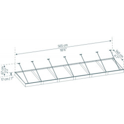 Marquise porte d'entrée en acrylique blanc Sophia™ 6000 - Canopia