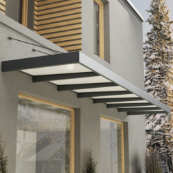 Marquise porte d'entrée en acrylique blanc Sophia™ 7000 - Canopia