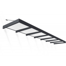 Marquise porte d'entrée en acrylique blanc Sophia™ 7000 - Canopia