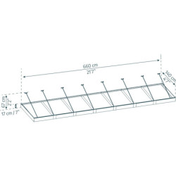 Marquise porte d'entrée en acrylique blanc Sophia™ 7000 - Canopia