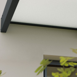 Marquise porte d'entrée en acrylique blanc Sophia™ 7000 - Canopia