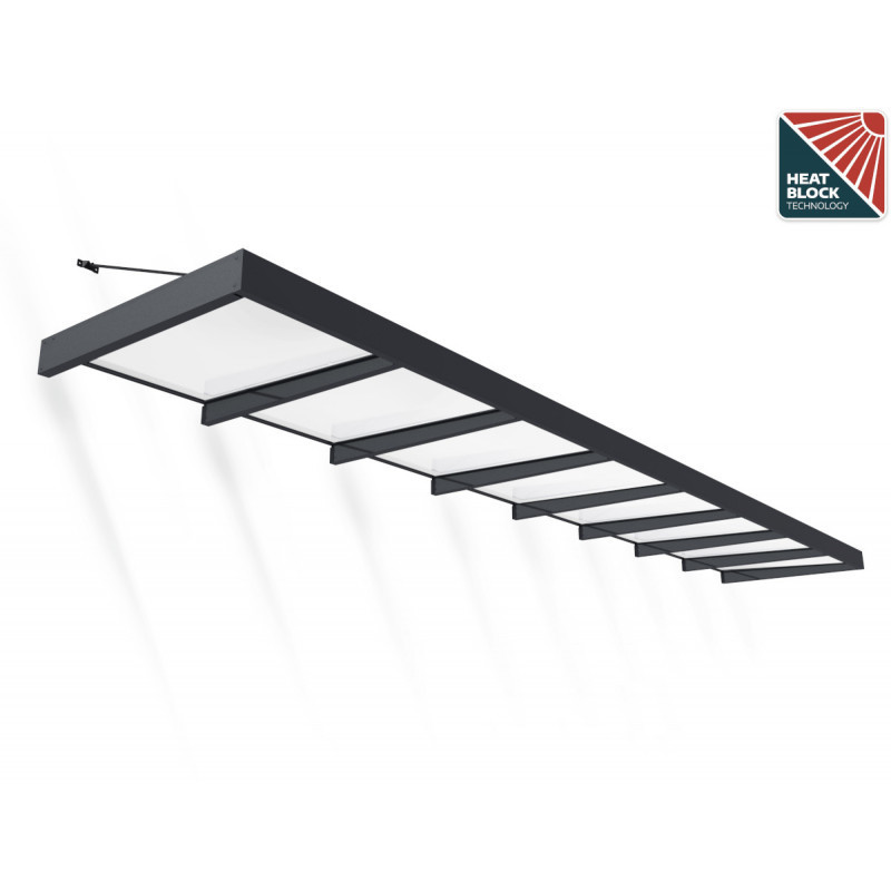 Marquise porte d'entrée en acrylique blanc Sophia™ 8000 - Canopia