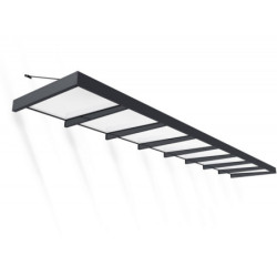 Marquise porte d'entrée en acrylique blanc Sophia™ 8000 - Canopia