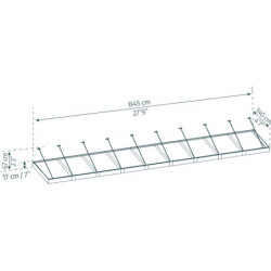 Marquise porte d'entrée en acrylique blanc Sophia™ 9000 - Canopia