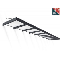 Marquise porte d'entrée en acrylique blanc Sophia™ 9000 - Canopia