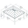 Carport Colorado 20,38m² en aluminium et polycarbonate - Canopia