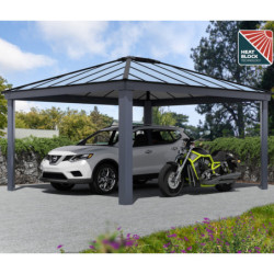 Carport Colorado 20,38m² en aluminium et polycarbonate - Canopia